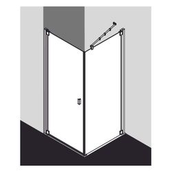Kermi Pendeltür RAYA 1KL 1000x 2000 BV: 970-1000 SIMG ESG Klar STR3... KERMI-RA1KL100201BK 4051484829775 (Abb. 1)