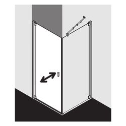 Kermi Pendeltür RAYA 1KL 1000x 2000 BV: 970-1000 SIMG ESG Klar STR3... KERMI-RA1KL100201BK 4051484829775 (Abb. 1)