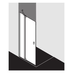 Kermi Pendeltür RAYA 1NL 1000x 2000 BV: 970-1000 SIMG ESG Klar STR3... KERMI-RA1NL100201BK 4051484833611 (Abb. 1)