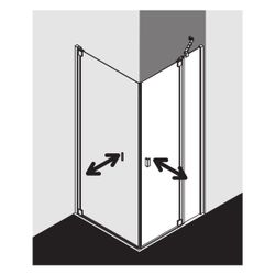 Kermi Pendeltür RAYA 1NR 0750x 2000 BV: 720-750 SIHG ESG STR3 CLE... KERMI-RA1NR07520VDK 4051484834663 (Abb. 1)