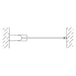 Kermi Duschkabine Raya Pendeltür 1F 1TL 2000x780x32mm ESG Klar 6mm Silber Mattglan... KERMI-RA1TL078201AK 4051484441908 (Abb. 1)