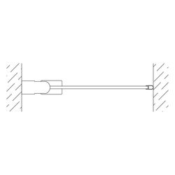 Kermi Duschkabine Raya Pendeltür 1F 1TL 2000x780x32mm ESG Klar 6mm Silber Mattglan... KERMI-RA1TL078201AK 4051484441908 (Abb. 1)