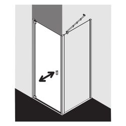 Kermi Pendeltür RAYA 1WL 0930x 2000 GAK: 880-910 SIHG ESG Klar STR3... KERMI-RA1WL09320VBK 4051484841852 (Abb. 1)