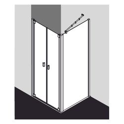 Kermi Pendeltür RAYA PTD 0780x 2000 GAK: 730-780 SIHG ESG Klar STR3... KERMI-RAPTD07820VBK 4051484845454 (Abb. 1)