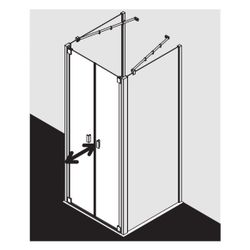 Kermi Pendeltür RAYA PTD 0780x 2000 GAK: 730-780 SIHG ESG Klar STR3... KERMI-RAPTD07820VBK 4051484845454 (Abb. 1)