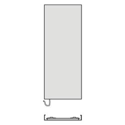 Kermi Rubeo-E Infrarotheizkörper Handtucherwärmung 1725x470x66mm, WWS 320W, Schw... KERMI-PSS2E17500304XK 4063769358337 (Abb. 1)