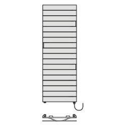 Kermi Tabeo-E elektrischer Designheizkörper 1197x101x500mm, FWS, Anschluss recht... KERMI-TBE1012500657XK 4063769734292 (Abb. 1)