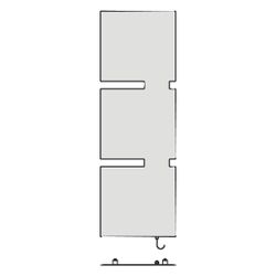 Kermi Tano-E elektrischer Designheizkörper 1180x38x600mm, FWS, 600W, Ausführung ... KERMI-SPE1A12600657XK 4063769717950 (Abb. 1)
