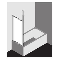 Kermi Seitenwand Vario 2000 für Badewannen TWD 1400x700x24mm Kerolan Perl 3mm Silb... KERMI-V2TWD0701412K 4046383455729 (Abb. 1)