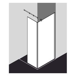 Kermi WALK-IN XB WIW 1200x 2000 BV: 1180-1200 SIHG ESG STR3 CLE... KERMI-XBWIW12020VDK 4051484857211 (Abb. 1)