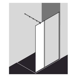 Kermi Walk-In XB Festfeld in Flucht WIH 2000x500x18mm ESG Klar 8mm Silber Hochglan... KERMI-XBWIH05020VPK 4051484410843 (Abb. 1)