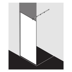Kermi WALK-IN XB WIW 1200x 2000 BV: 1180-1200 SIHG ESG STR3 CLE... KERMI-XBWIW12020VDK 4051484857211 (Abb. 1)