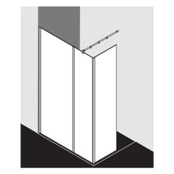 Kermi WALK-IN XB WIW 1200x 2000 BV: 1180-1200 SIHG ESG STR3 CLE... KERMI-XBWIW12020VDK 4051484857211 (Abb. 1)