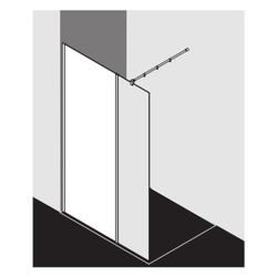 Kermi WALK-IN XB WIW 1200x 2000 BV: 1180-1200 SIHG ESG STR3 CLE... KERMI-XBWIW12020VDK 4051484857211 (Abb. 1)