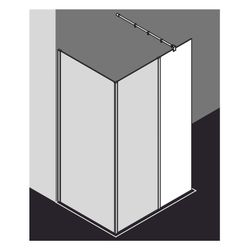 Kermi Walk-In XB Festfeld in Flucht WIH 2000x500x18mm ESG Klar 8mm Silber Hochglan... KERMI-XBWIH05020VPK 4051484410843 (Abb. 1)