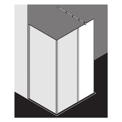 Kermi Walk-In XB Festfeld in Flucht WIH 2000x500x18mm ESG Klar 8mm Silber Hochglan... KERMI-XBWIH05020VPK 4051484410843 (Abb. 1)