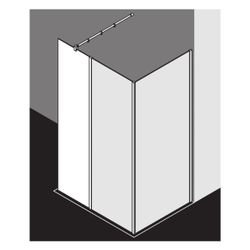 Kermi Walk-In XB Festfeld in Flucht WIH 2000x500x18mm ESG Klar 8mm Silber Hochglan... KERMI-XBWIH05020VPK 4051484410843 (Abb. 1)