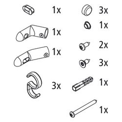 Kermi Kleinteilset Stabilisierung ZBIN019, Silber Mattglanz, 2505552... KERMI-2505552 4051484921004 (Abb. 1)