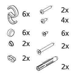 Kermi Kleinteilset Stabilisierung ZBIN025, Silber Mattglanz/Weiß, 2505557... KERMI-2505557 4051484921028 (Abb. 1)