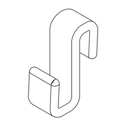 Kermi Handtuchhalter-Haken MENA, Transparent, 2535545... KERMI-ZDHHHHHME000XK 4051484869429 (Abb. 1)