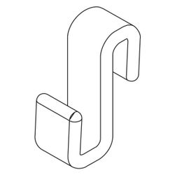Kermi Handtuchhalter-Haken MENA, Transparent, 2535545... KERMI-ZDHHHHHME000XK 4051484869429 (Abb. 1)