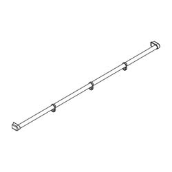 Kermi Stabilisierung Pega SSVSS, Silber Hochglanz, 700mm Höhe, 2535990... KERMI-ZDSSVSSPE070VK 4051484498315 (Abb. 1)