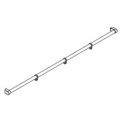 Kermi Handtuchhalter Pega ZDHH HHO, 1250mm Höhe, Silber Hochglanz, 2535868... KERMI-ZDHHHHOPE125VK 4051484498254 (Abb. 1)