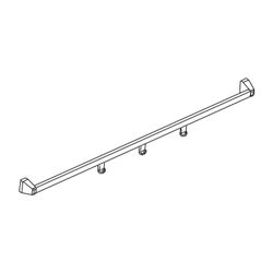 Kermi Handtuchhalter LIGA ZDHH HHO, 1250mm Höhe, Silber Mattglanz, 2535802... KERMI-ZDHHHHOLI125VK 4051484887867 (Abb. 1)
