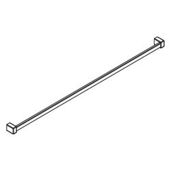 Kermi Handtuchhalter LIGA ZDHH HHO, 1250mm Höhe, Silber Mattglanz, 2535802... KERMI-ZDHHHHOLI125VK 4051484887867 (Abb. 1)
