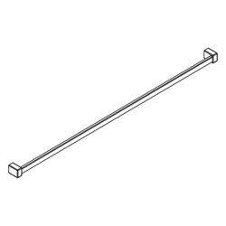 Kermi Handtuchhalter LIGA ZDHH HHO, 1250mm Höhe, Silber Mattglanz, 2535802... KERMI-ZDHHHHOLI125VK 4051484887867 (Abb. 1)