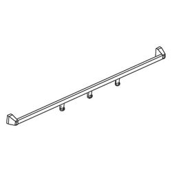Kermi Handtuchhalter Nova 2000 ZDHH HHO, 1250mm Höhe, Silber Mattglanz, 2535848... KERMI-ZDHHHHON21251K 4046383458096 (Abb. 1)