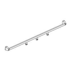Kermi Handtuchhalter Nova 2000 ZDHH HHO, 1250mm Höhe, Silber Mattglanz, 2535848... KERMI-ZDHHHHON21251K 4046383458096 (Abb. 1)