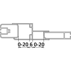 Kermi Kombiprofil Nova 2000 KPKEF, Silber Mattglanz, 1850mm Höhe, 2535545... KERMI-ZDKPKEFN21851K 4046383458386 (Abb. 1)