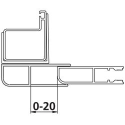 Kermi Kombiprofil Nova 2000 KPKKW, Weiß, 1850mm Höhe, 2535802... KERMI-ZDKPKKWN21852K 4046383458546 (Abb. 1)