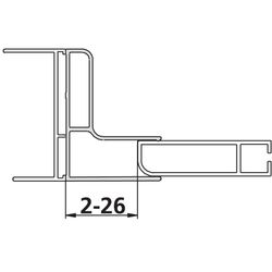 Kermi Kombiprofil Nova 2000 KPKSF, Silber Mattglanz, 2000mm Höhe, 2535878... KERMI-ZDKPKSFN22001K 4051484171065 (Abb. 1)