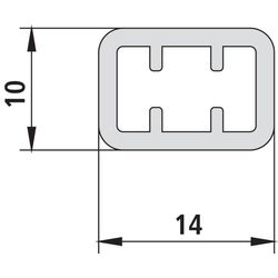 Kermi Rohr Liga RRVR1, Silber Mattglanz, 700mm, 2535892... KERMI-ZDRRVR1LI0701K 4051484410904 (Abb. 1)