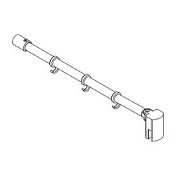 Kermi Haltestange Pasa XP SSS90, Silber Mattglanz, 1200mm Höhe, 2535948... KERMI-ZDSSS90PX1201K 4051484111092 (Abb. 1)