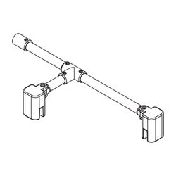 Kermi Umrüstset Mena SSSFW, Schwarz Soft, 1250mm Höhe, 2535963... KERMI-ZDSSSFWME1253K 4051484869481 (Abb. 1)