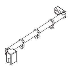 Kermi Stabilisierung Raya SSVSS, Silber Mattglanz, 700mm Höhe, 2535994... KERMI-ZDSSVSSRA0701K 4051484244394 (Abb. 1)