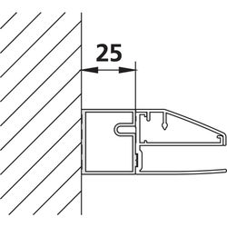 Kermi Stockverbreiterung Filia XP SVSV1, Silber Hochglanz, 2000mm Höhe, 2536012... KERMI-ZDSVSV1FX200VK 4051484383161 (Abb. 1)