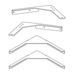 Kermi Versteifungswinkel Nova 2000 ZDVW VST, Weiß, 360x90x90mm, 2536083... KERMI-ZDVWVSTN20002K 4046383511784 (Abb. 1)
