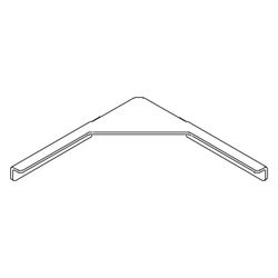 Kermi Versteifungswinkel Nova 2000 ZDVW VTX, Silber Mattglanz, 360x90x90mm, 25360... KERMI-ZDVWVTXN20001K 4046383460853 (Abb. 1)