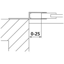 Kermi Wandanschlussprofil Nova 2000, WMPRO, 1850mm Höhe, Silber Mattglanz, 253613... KERMI-ZDWMPRON21851K 4046383461096 (Abb. 1)