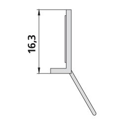 Kermi Dichtleiste x2, 4111, 500mm, 2534805... KERMI-2534805 4051484924791 (Abb. 1)