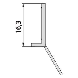 Kermi Dichtleiste x2, 4111, 500mm, 2534805... KERMI-2534805 4051484924791 (Abb. 1)