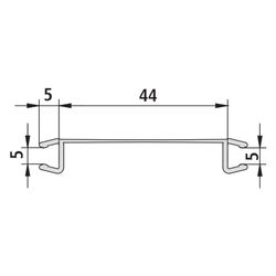 Kermi Glasabdichtung senkrecht x2, 4776, 2000mm, Transparent, passend für Serienhöhe 200... KERMI-2539354 4051484928621 (Abb. 1)
