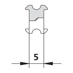 Kermi Magnetleiste 9084, 2000mm, mit Magnetprofil bis 2000mm, 2209458... KERMI-2209458 4051484920960 (Abb. 1)