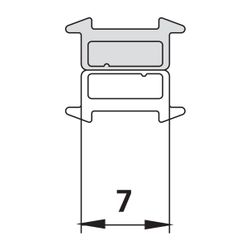 Kermi Magnetleiste Typ B x1, 9505, 2000mm, passend bis Serienhöhe 2000mm, 6033400... KERMI-6033400 4051484930259 (Abb. 1)