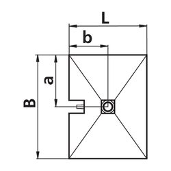 Kermi Komplettboard Point E65 100100 L 1000 x B 1000 x H 65 mm... KERMI-BAE65100100XK 4051484938552 (Abb. 1)