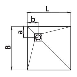 Kermi Board Point EXD 120120 L 1200 x B 1200 x H 40 mm... KERMI-BAEXD120120XK 4051484938897 (Abb. 1)
